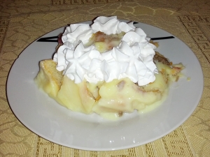 Gesztenyés babapiskóta desszert